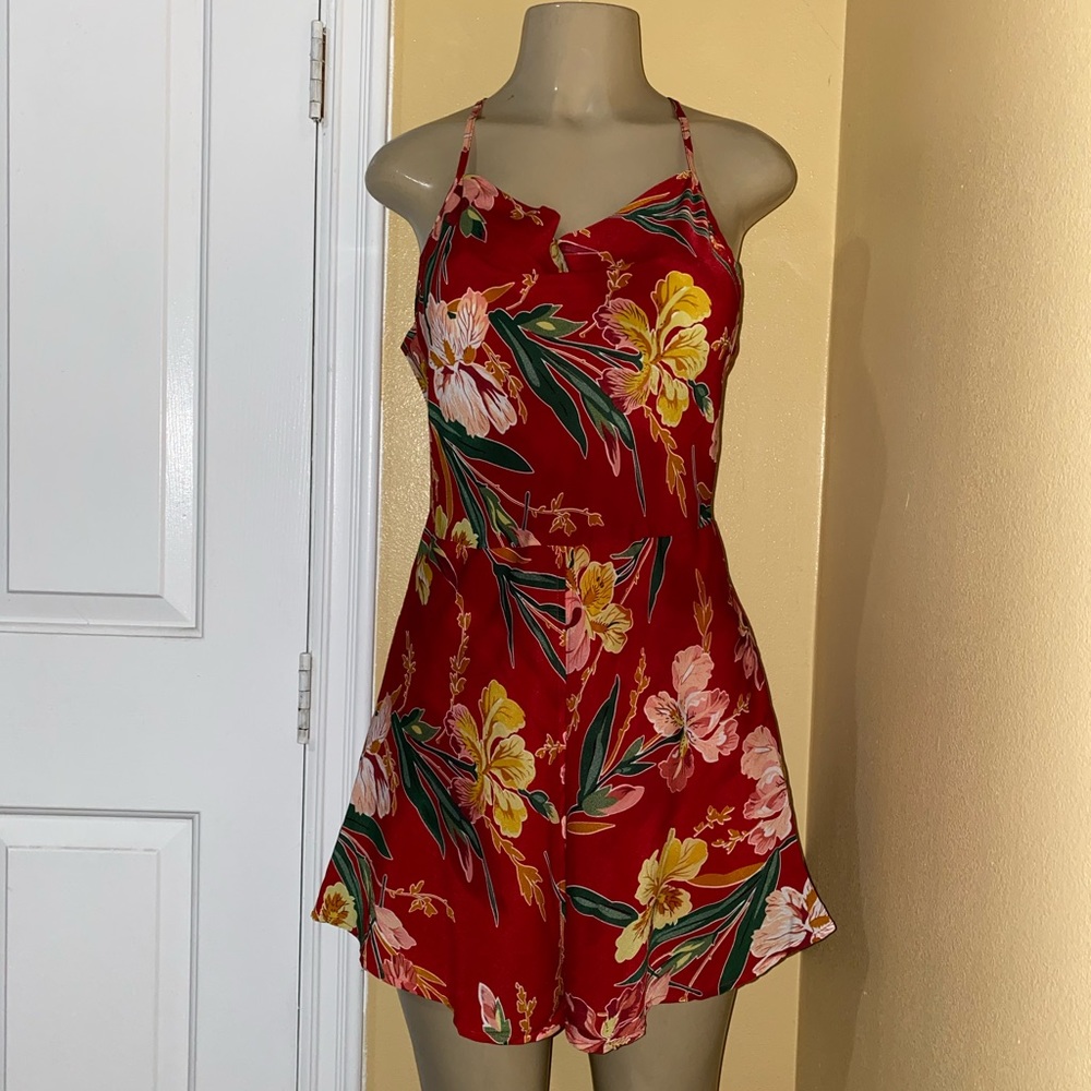 Boutique red women’s romper